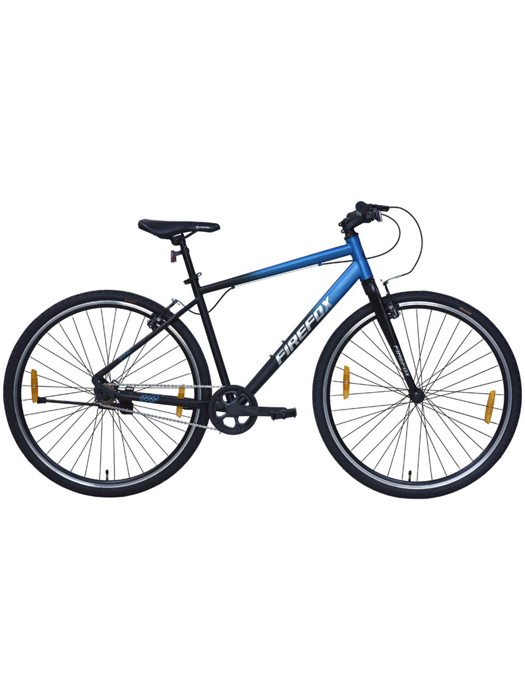 FIREFOX Whiplash 700C Hybrid Cycle (Single Speed, Blue-Black, Front Suspension, 95% Built