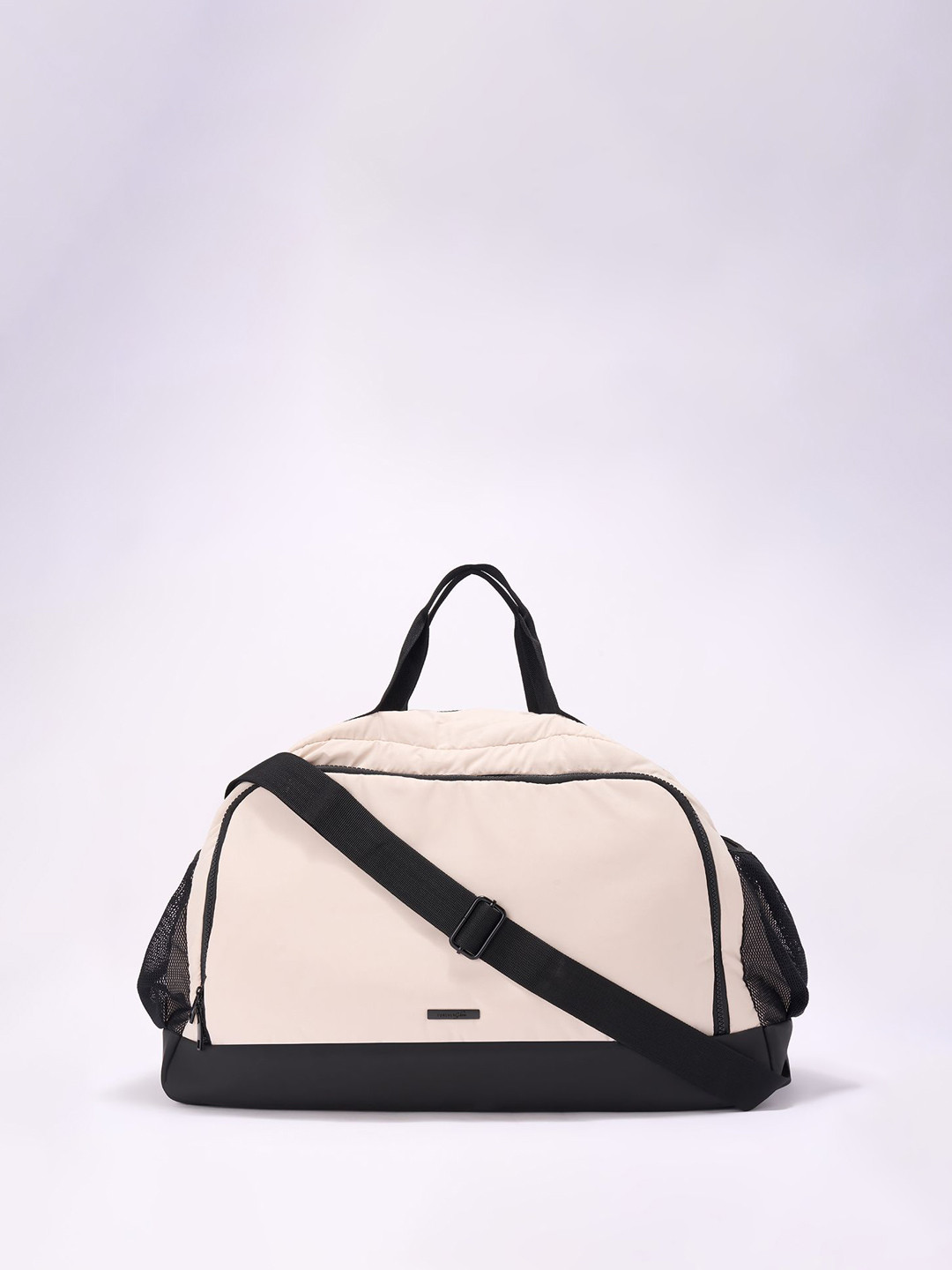 Forever Glam by Pantaloons Colourblocked Bowling Shoulder Bag with Fringed