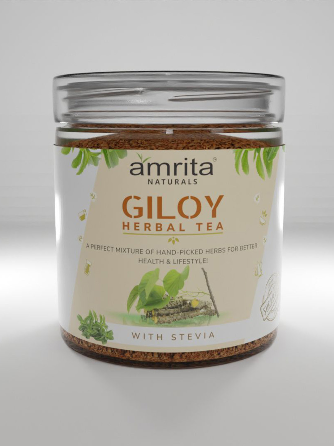 Amrita Naturals Giloy Herbal Tea With Stevia - 200 g