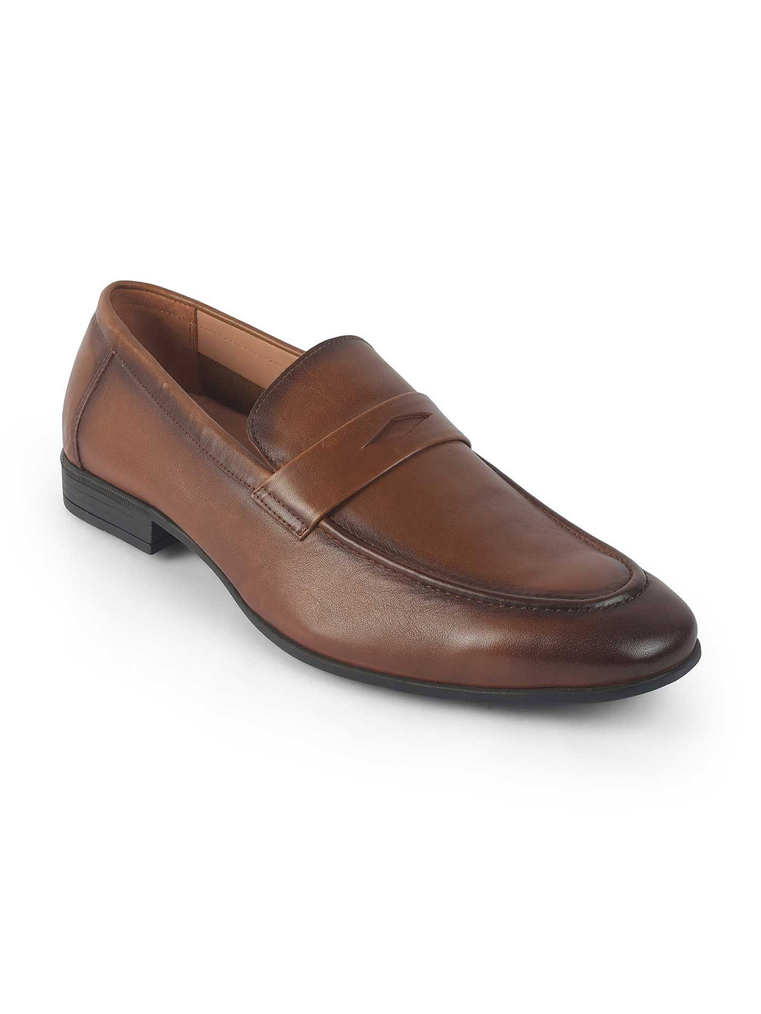 Tresmode Hawk Tan Men's Leather Penny Loafers