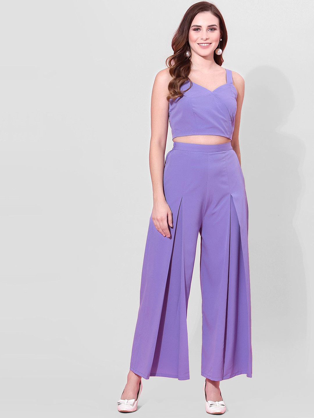 Selvia Dyed Sleeveless Top With Trouser Co-Ords