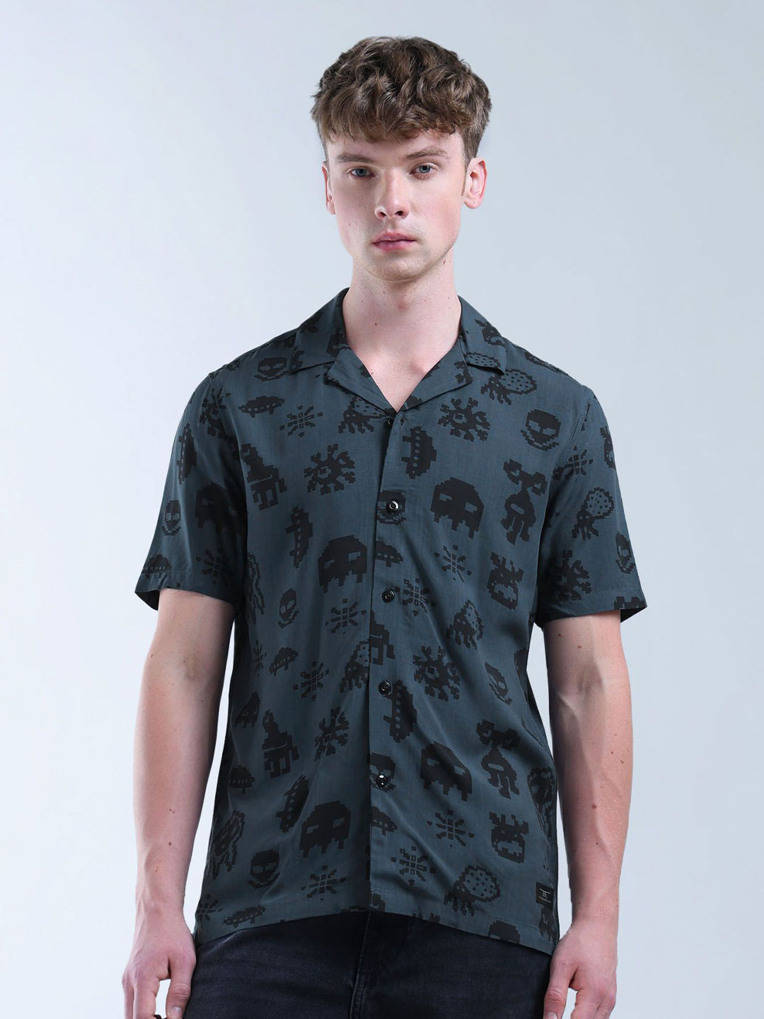 Flying Machine Men Classic Floral Opaque Printed Casual Shirt
