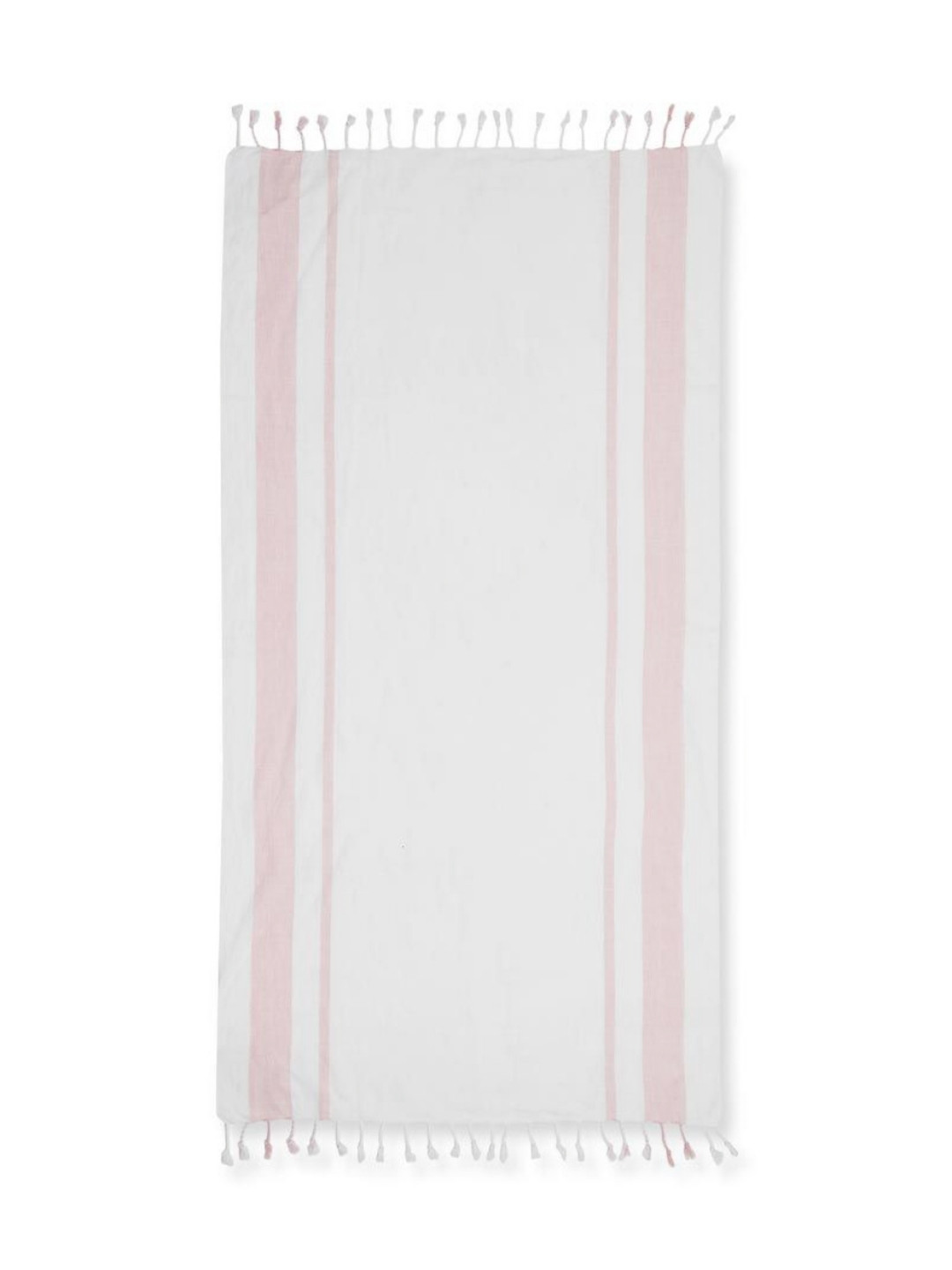 Fabindia White Striped Cotton 125GSM Super Soft Adult Thin Bath Towel