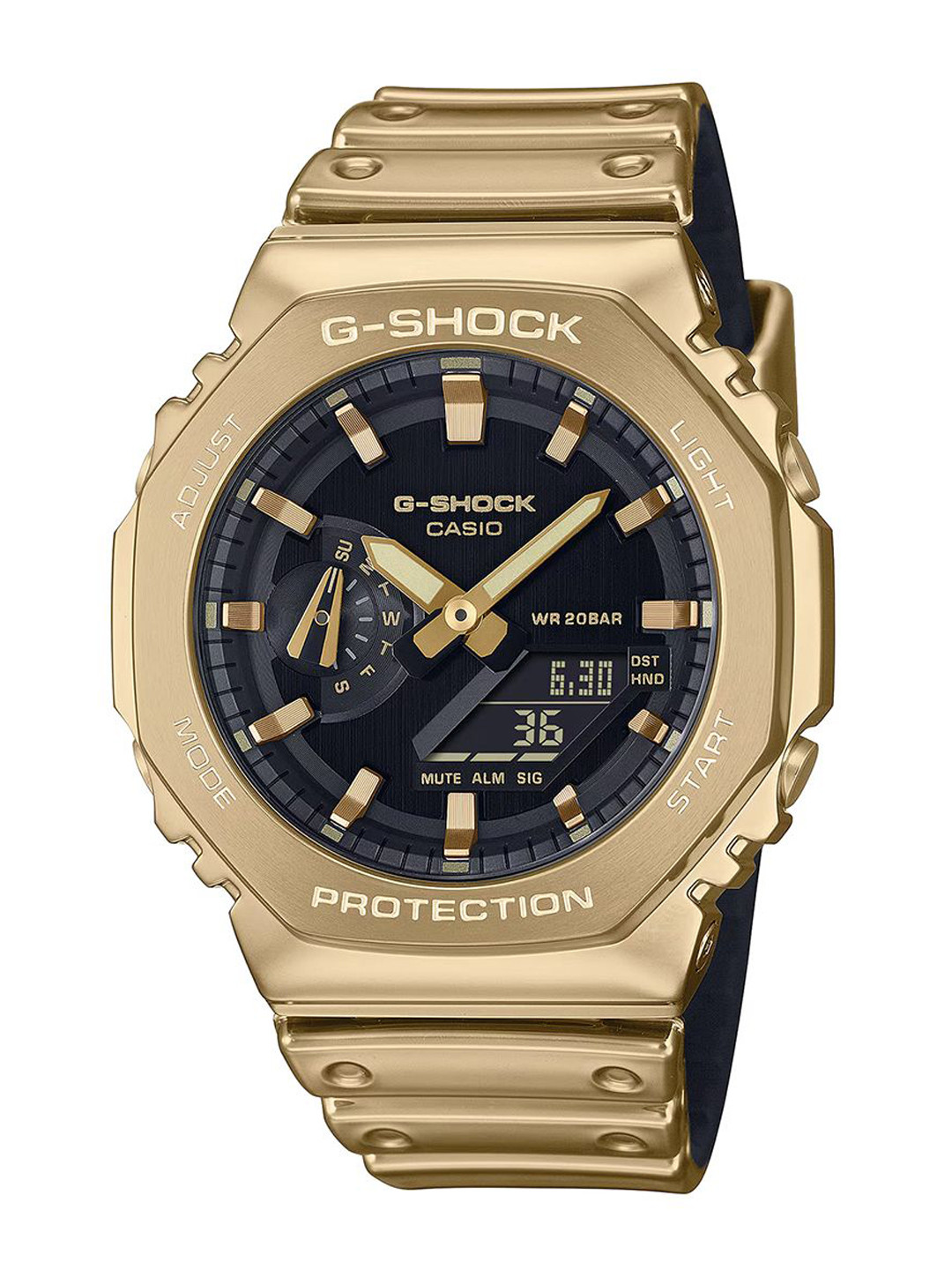 CASIO G-Shock GM-2100YMG-9ADR Gold Analog-Digital dial Tough Silicone Band (Resin Band) G1669