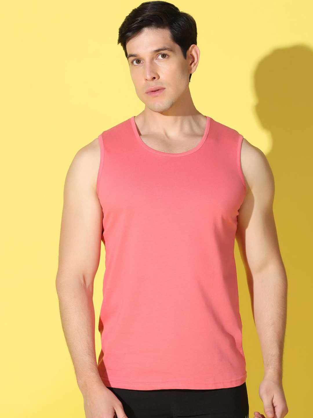 WOOSTRO Gym Innerwear Vest VWS26 PLAIN PEACH