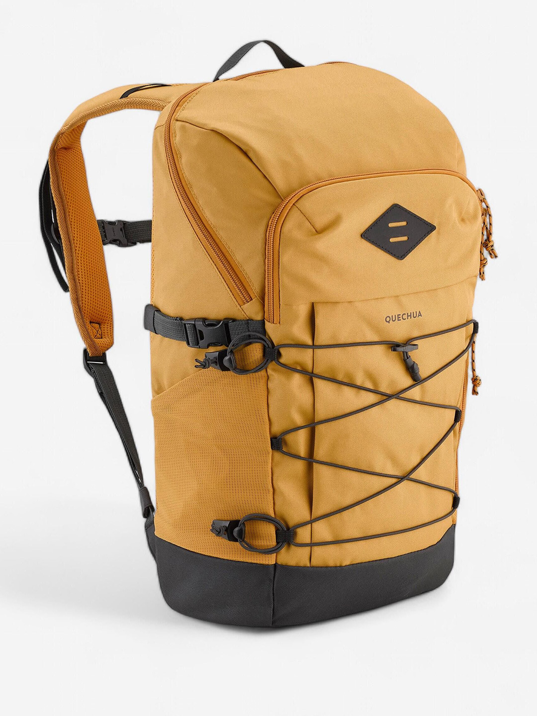 Decathlon QUECHUA - 20L Yellow Cushioned Strap Hiking Backpack