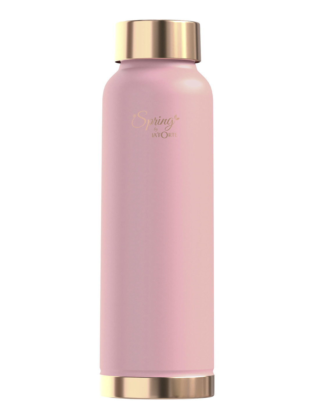 LA' FORTE Peach Solid Copper BPA Free Water Bottle - 1L