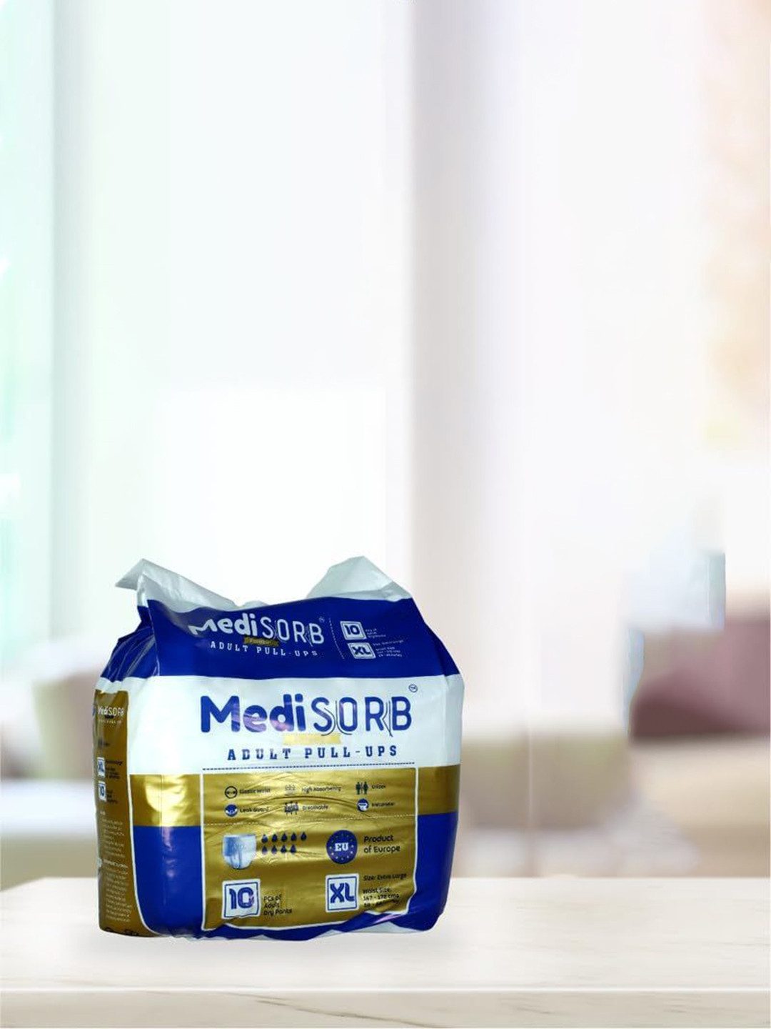 Medisorb Unisex Set Of 5 Adult Pull Ups Diapers - XL 10Pcs Each
