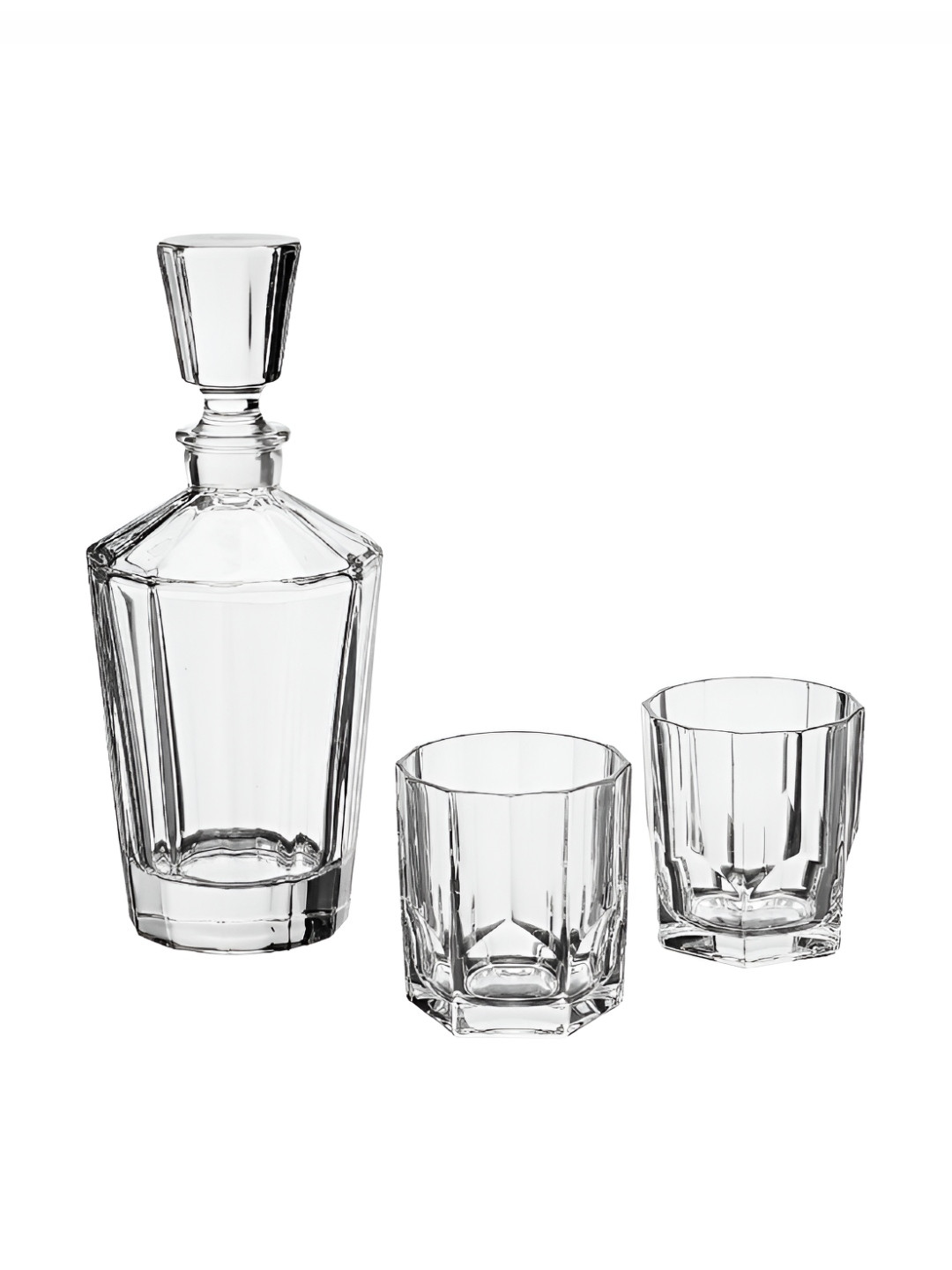 Nachtmann Facette Whisky Decanter Set (Set Of 3)