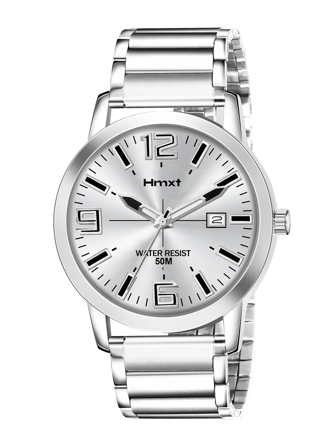 HMXT Men Printed Dial & Stainless Steel Straps Analogue Watch HMXT-160