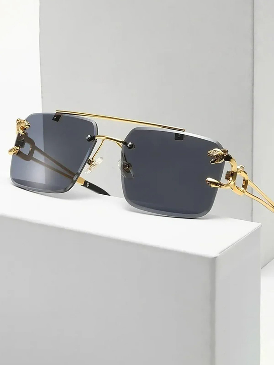 KRILLEN SHADES Unisex Square Sunglasses with UV Protected Lens