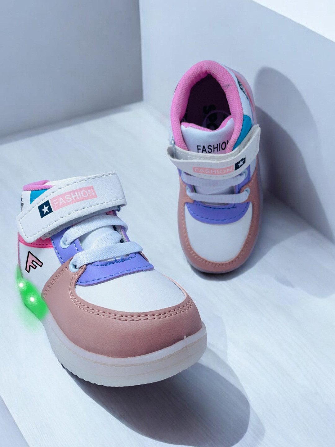 FABBMATE Kids Printed LED Light Sneakers