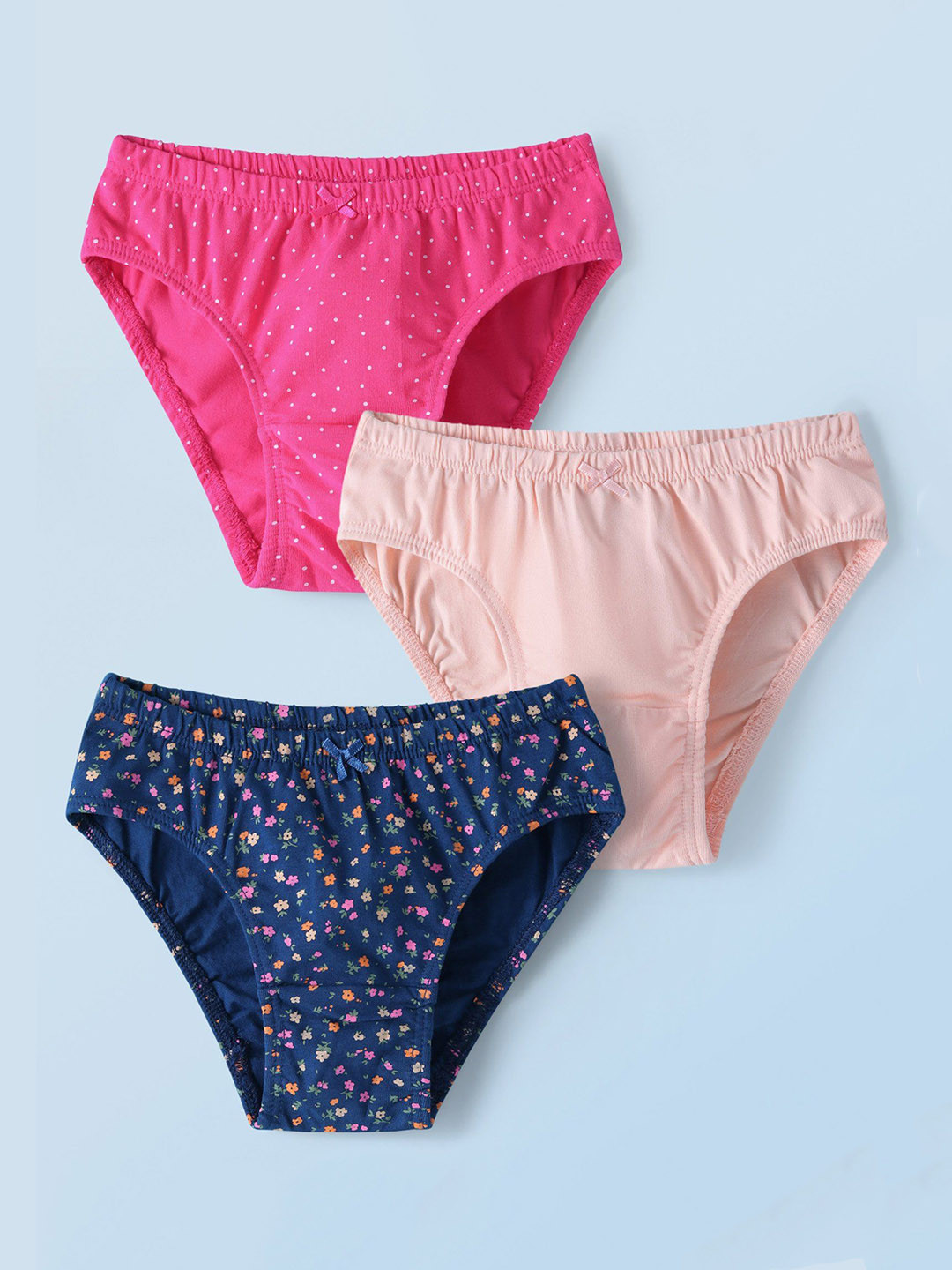 Honeyhap Pack Of 3 Printed Basic Briefs 18421592