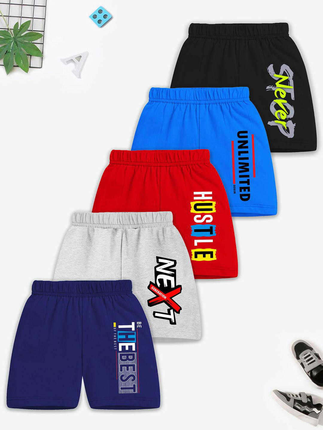 YK X Trampoline Unisex Kids Printed Shorts