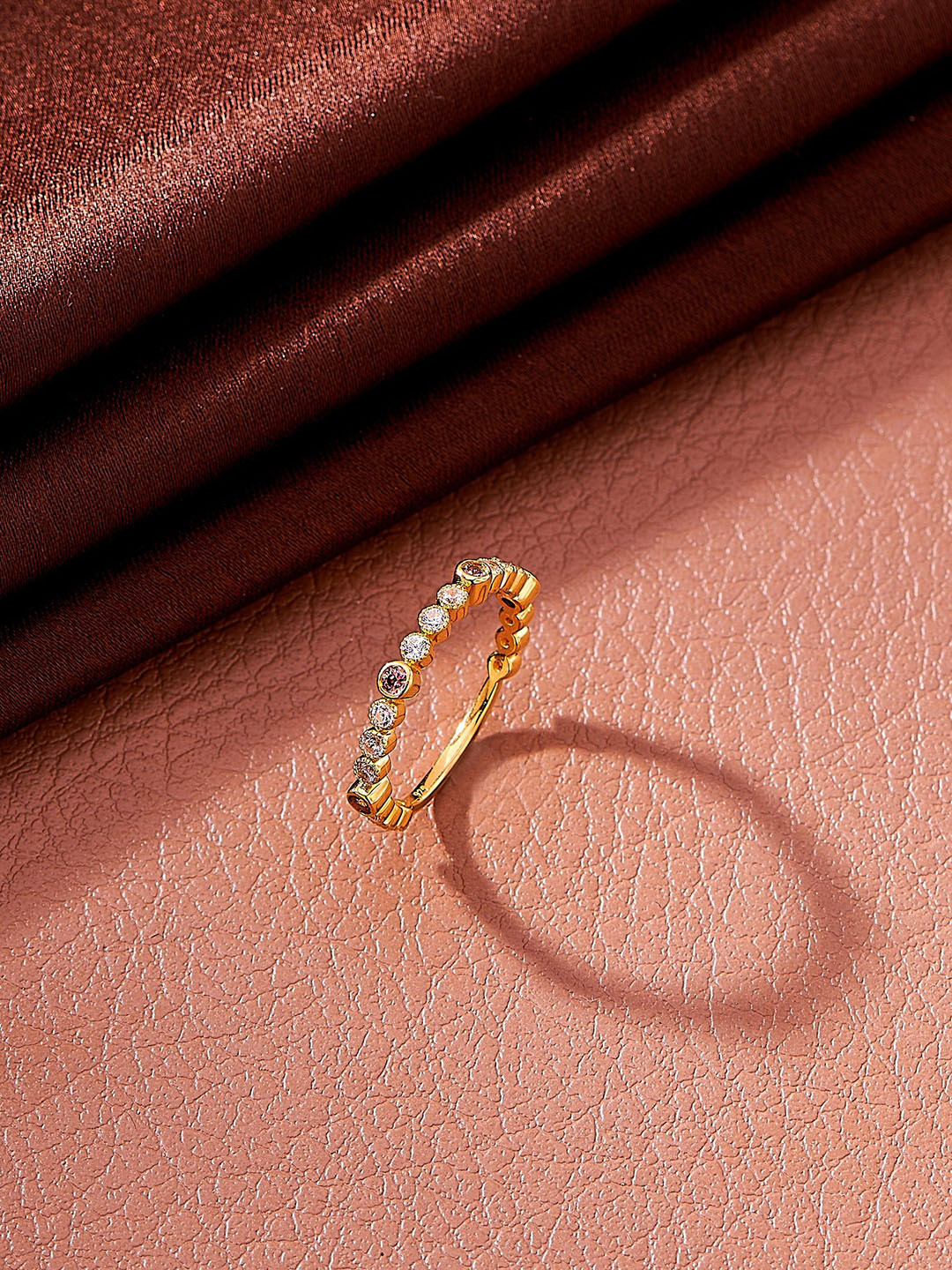 Nipura 925 Sterling Silver Gold-Plated Wrap Stackable Finger Ring