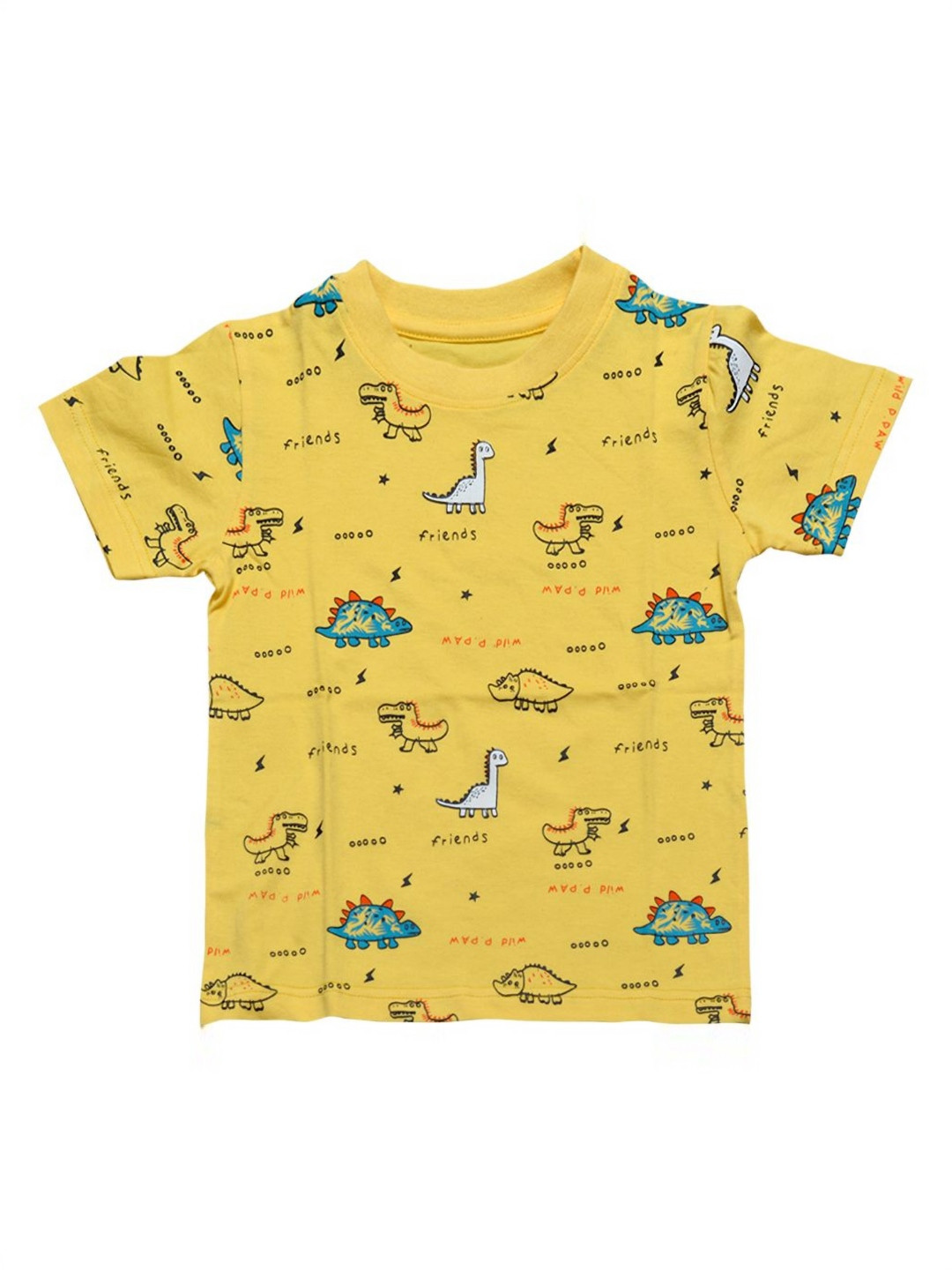 FAZZA Boys Animal Printed Round Neck Cotton T-shirt