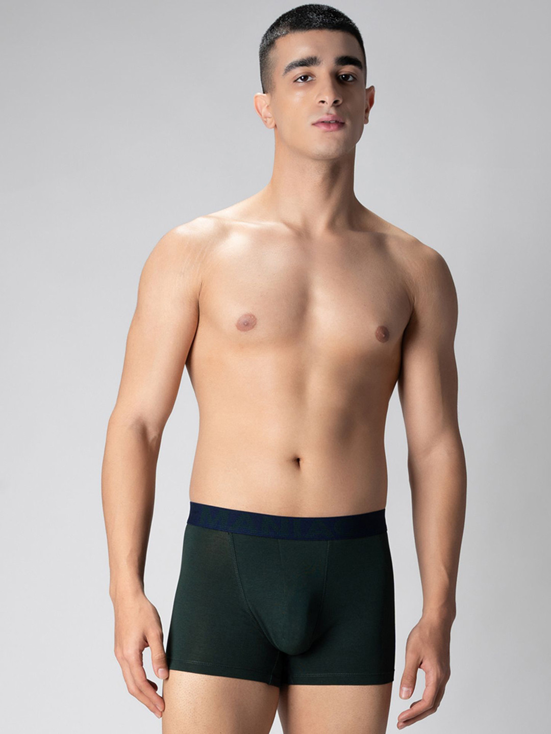 Maniac Mid Rise Basic Trunks MN24-COTN-OLIVE-TRUNKS-S