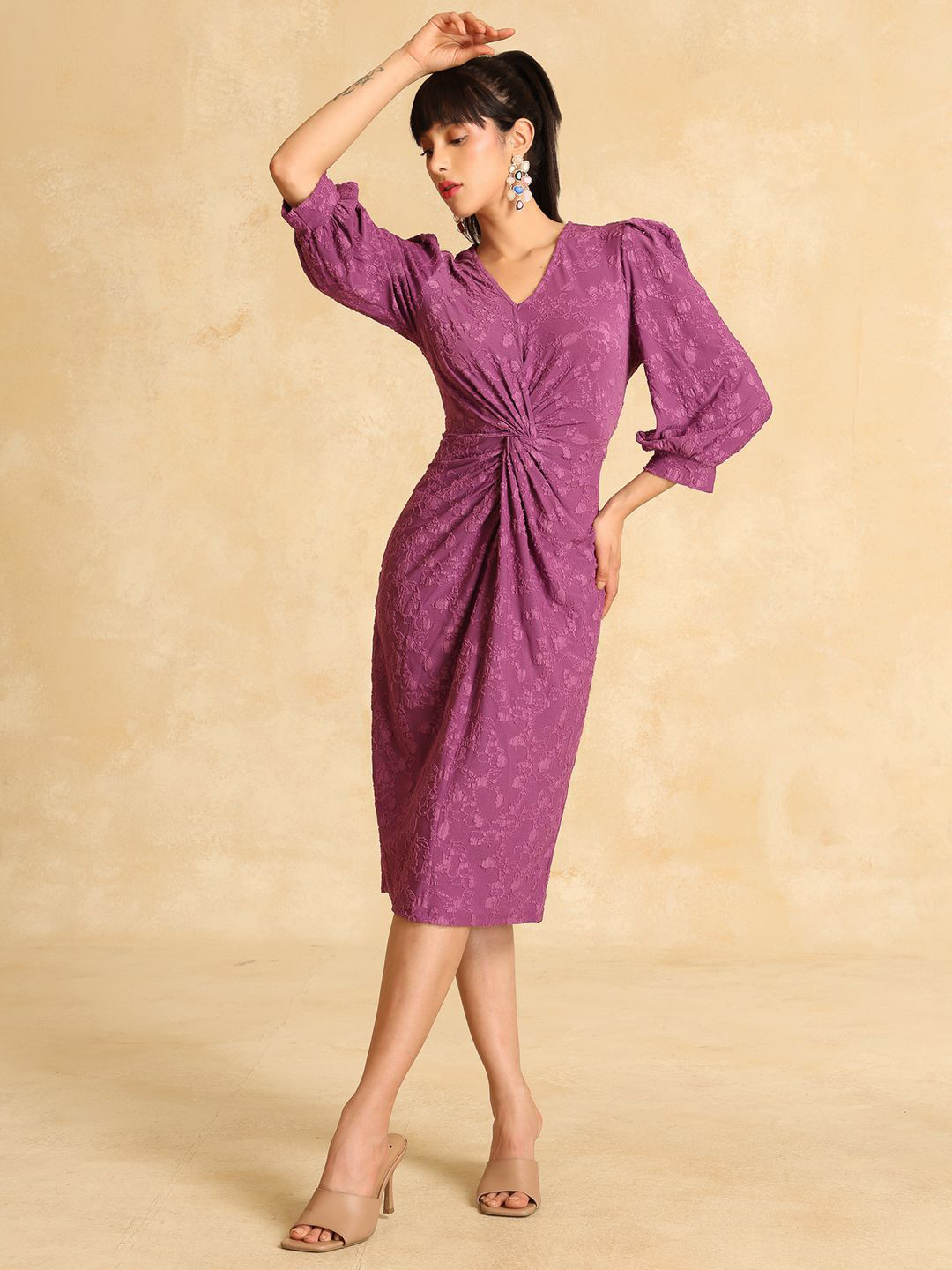 Kazo A-Line Midi Dress