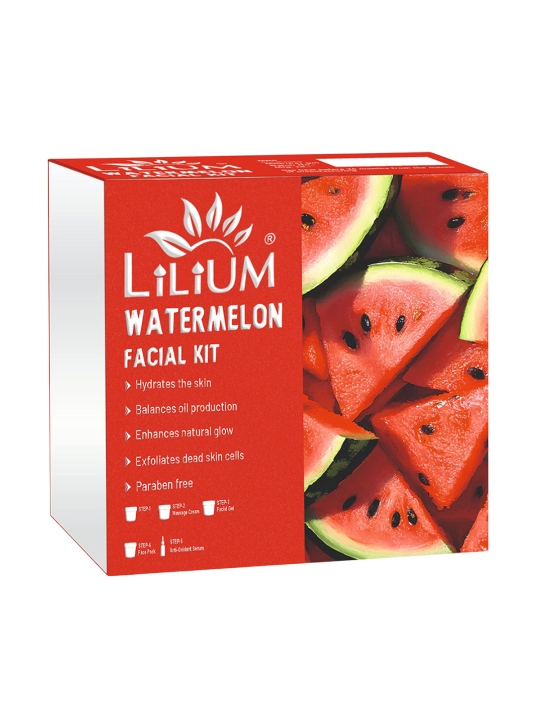 Lilium Premium Advanced Formula Watermelon Facial Kit For Hydrating - 410 g