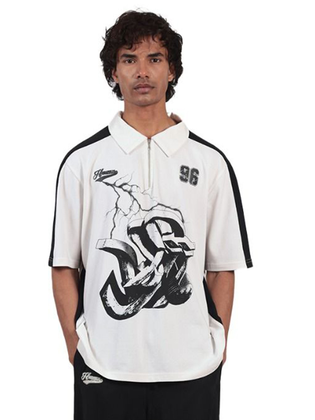 HUEMN Shreyas Iyer FIyer Oversized T-shirt