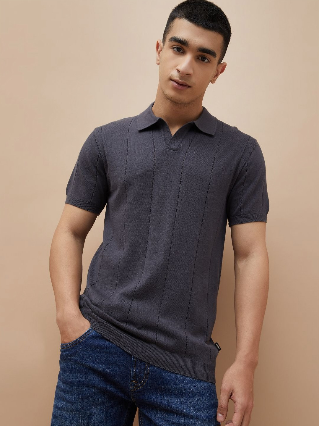 Forca Cotton Polo Collar Pockets T-shirt