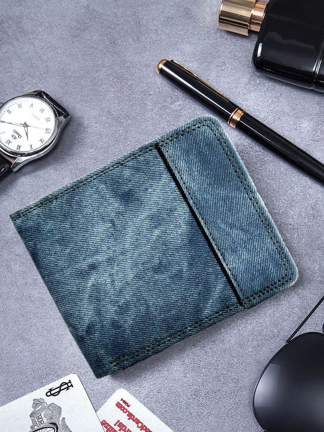 Killer Men Cut Work Two Fold Wallet