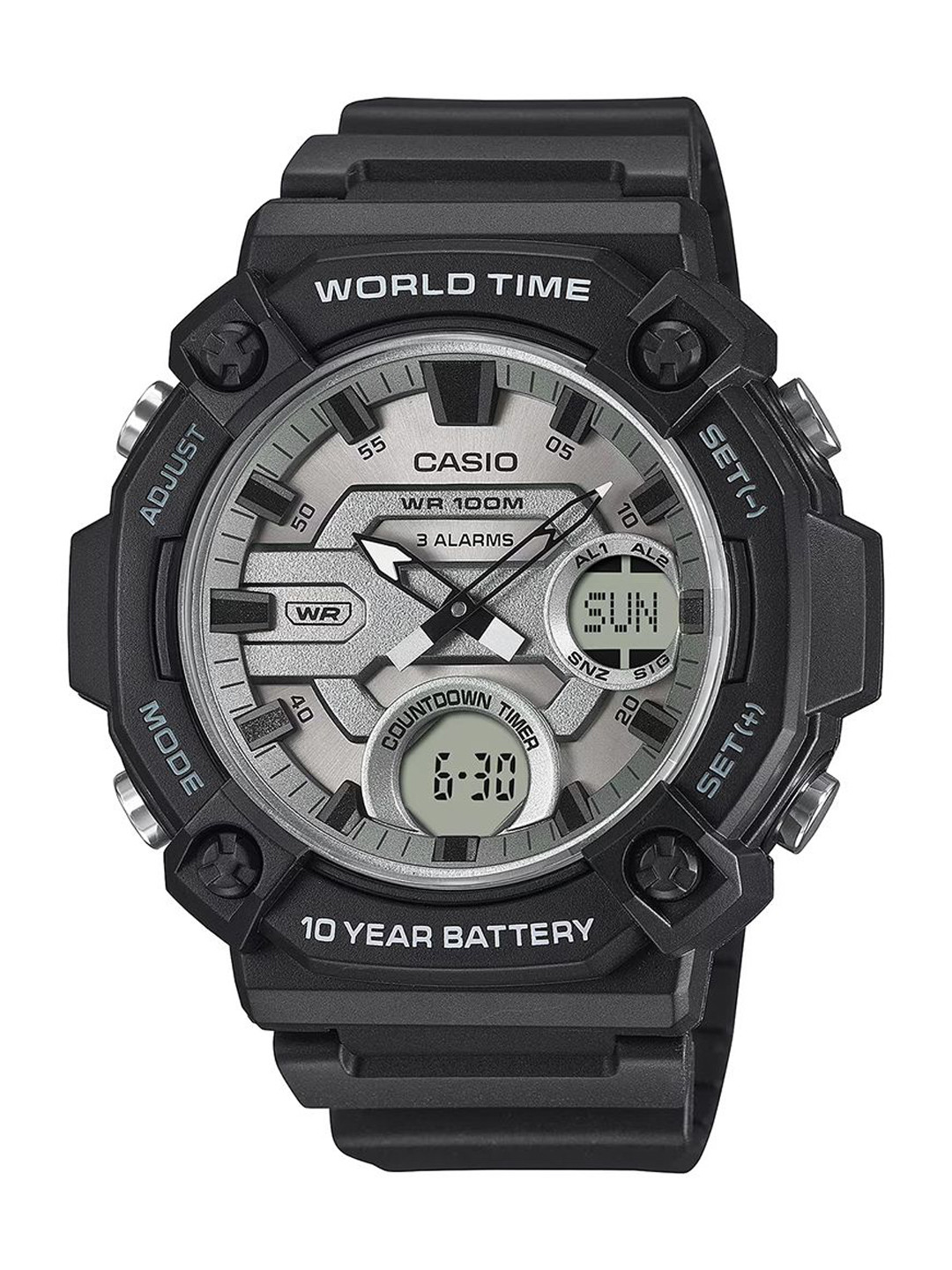 CASIO Men Dial & Cuff Straps Analogue and Digital Watch AD284