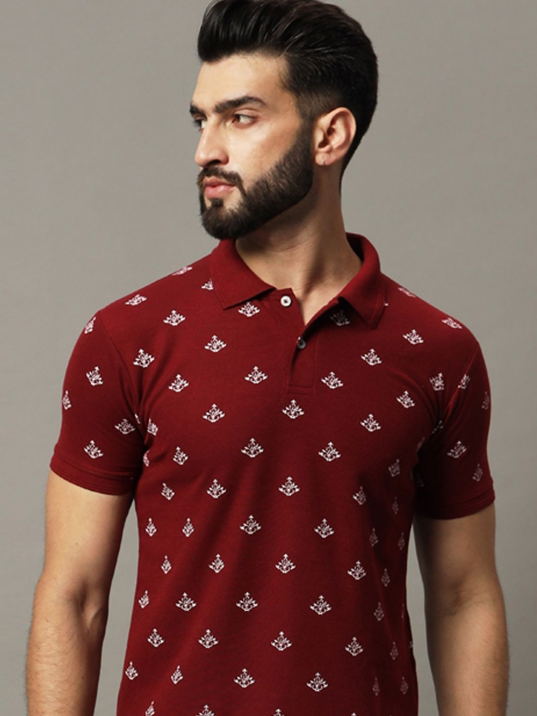 SZN Men Polo Collar T-shirt