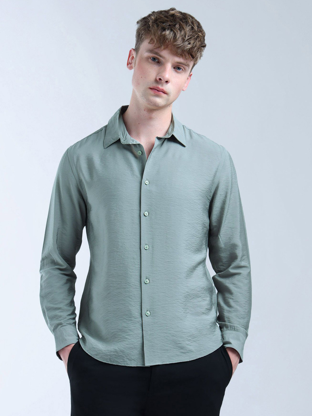 Flying Machine Men Classic Opaque Casual Shirt