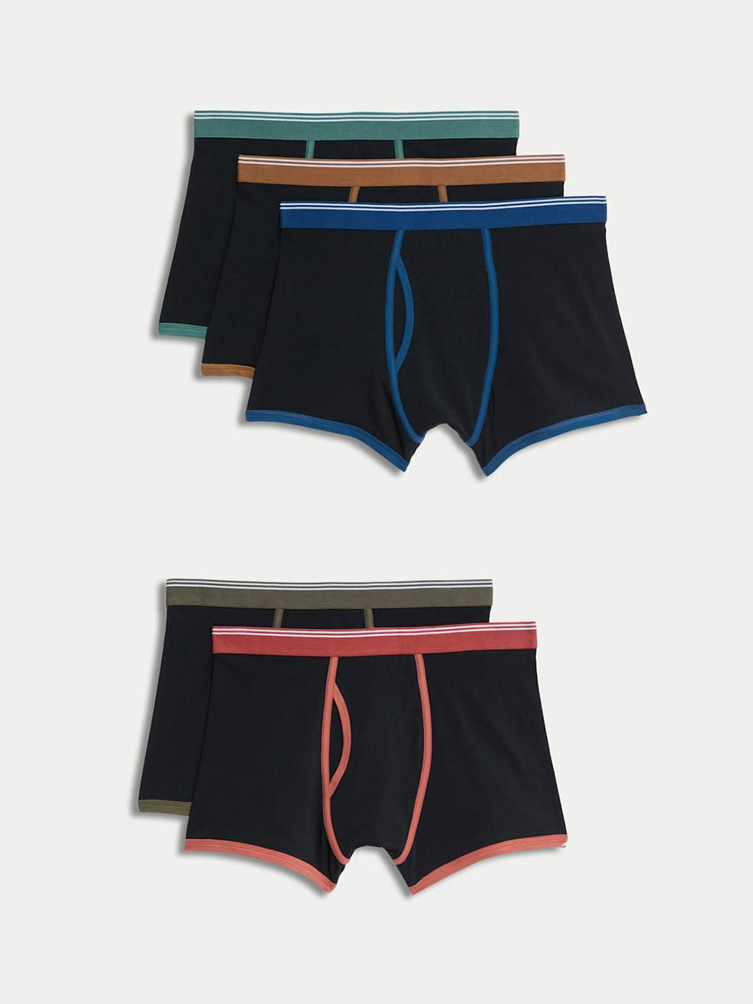 Marks & Spencer Pack Of 5 Basic Briefs T144808SBLACK