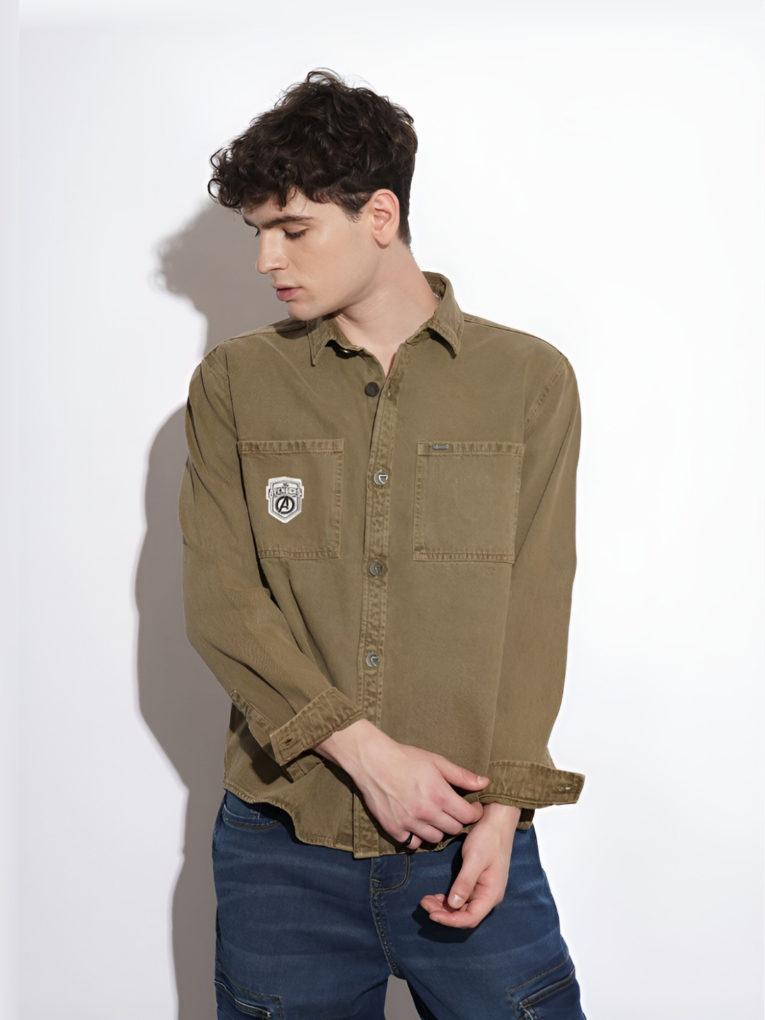Being Human Pure Cotton Relaxed-Fit Casual Shacket