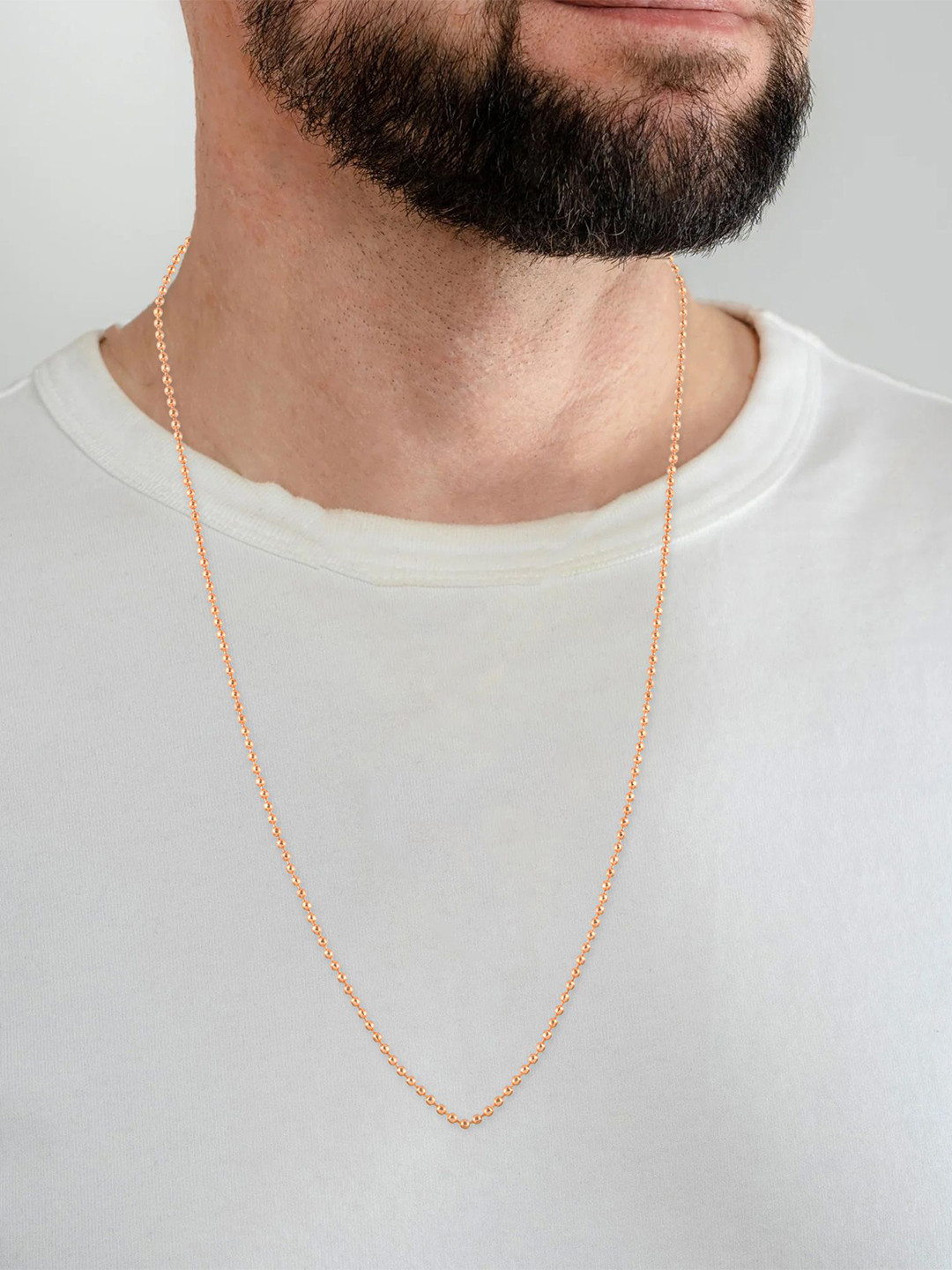 MEMOIR Men Brass Copper-Plated Antique Chain