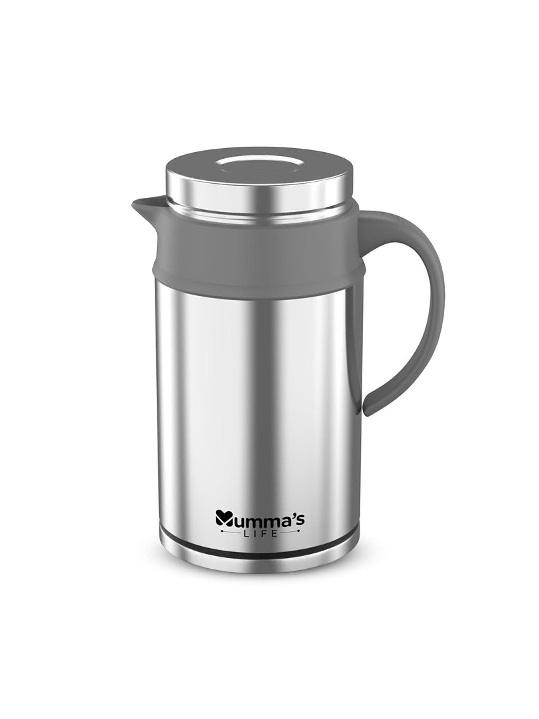 Mumma's Life Silver-Toned 1 Pieces Stainless Steel Kettle 2000 ML