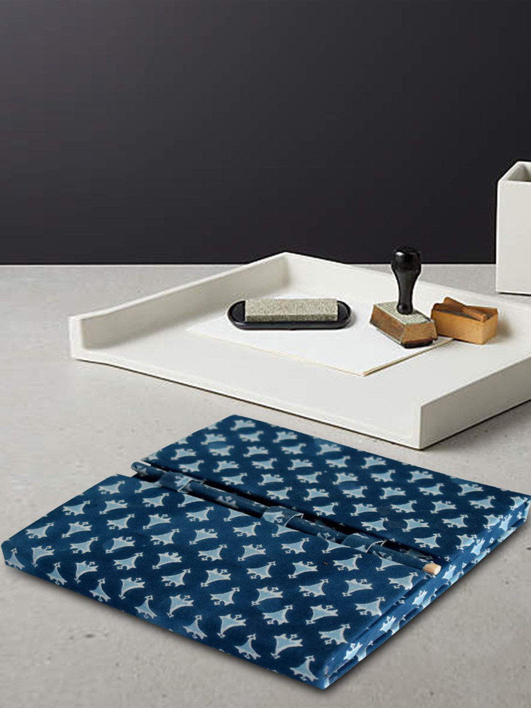 Kuber Industries Set of 2 Buti Print Handicraft Notebook Stationery