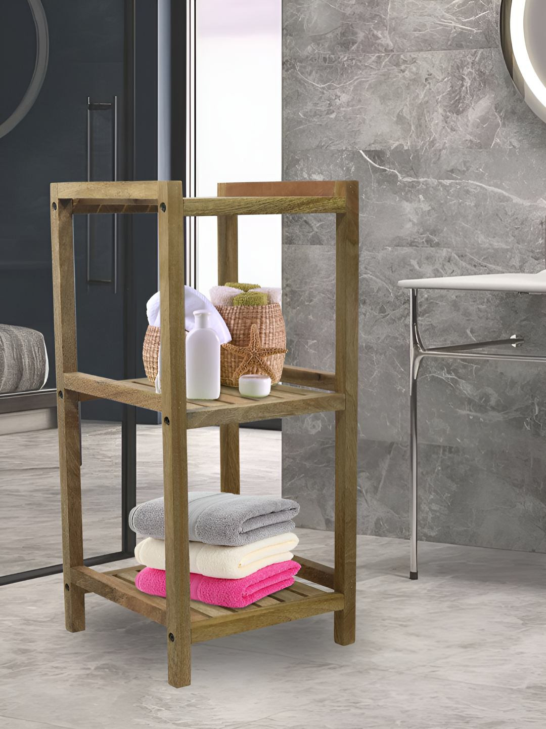 Metalsmith Beige 3 Layer Rack Organiser