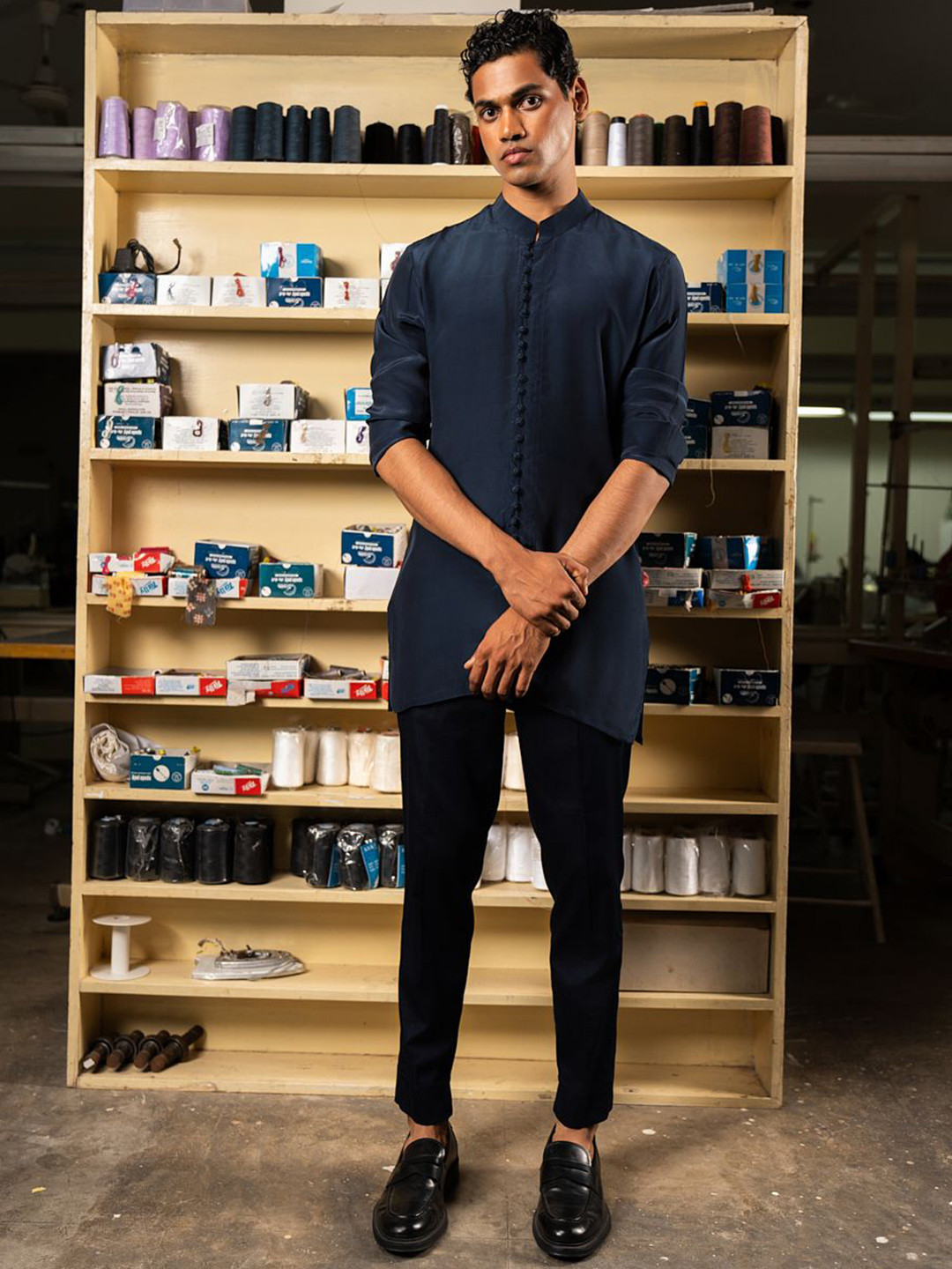 Project Bandi Men Printed Crepe Kurta