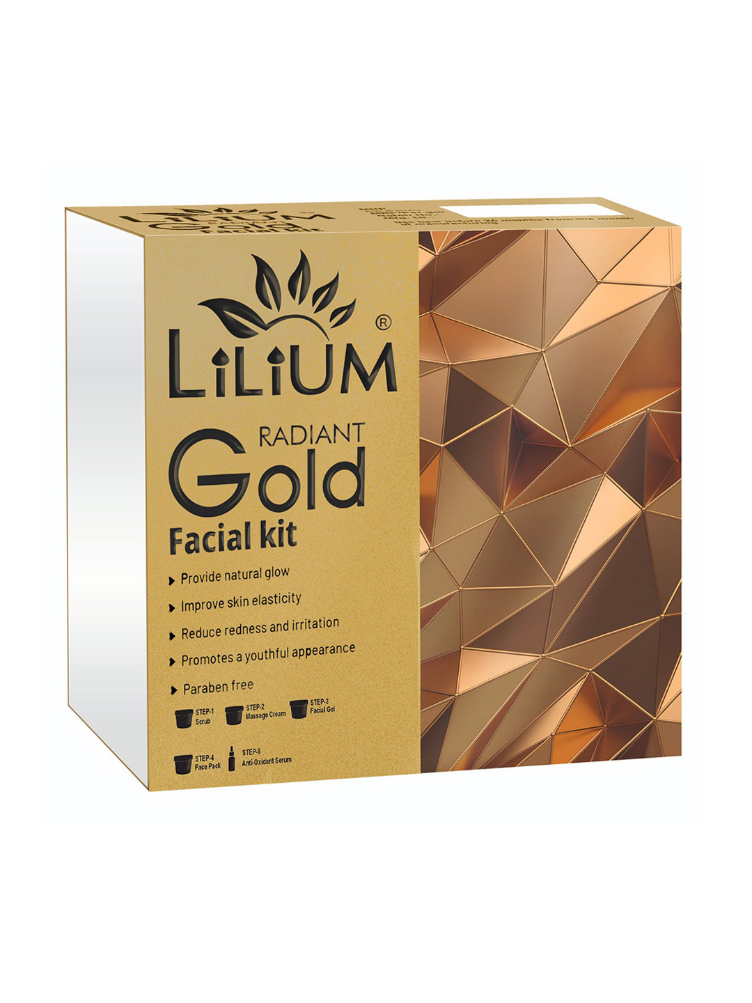 Lilium Premium Advanced Formula Gold Facial Kit For Skin Brightening - 410 g
