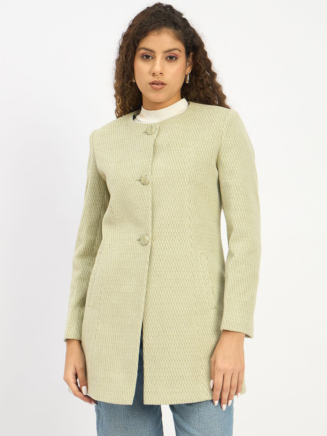 Duke Textured Woolen Overcoat