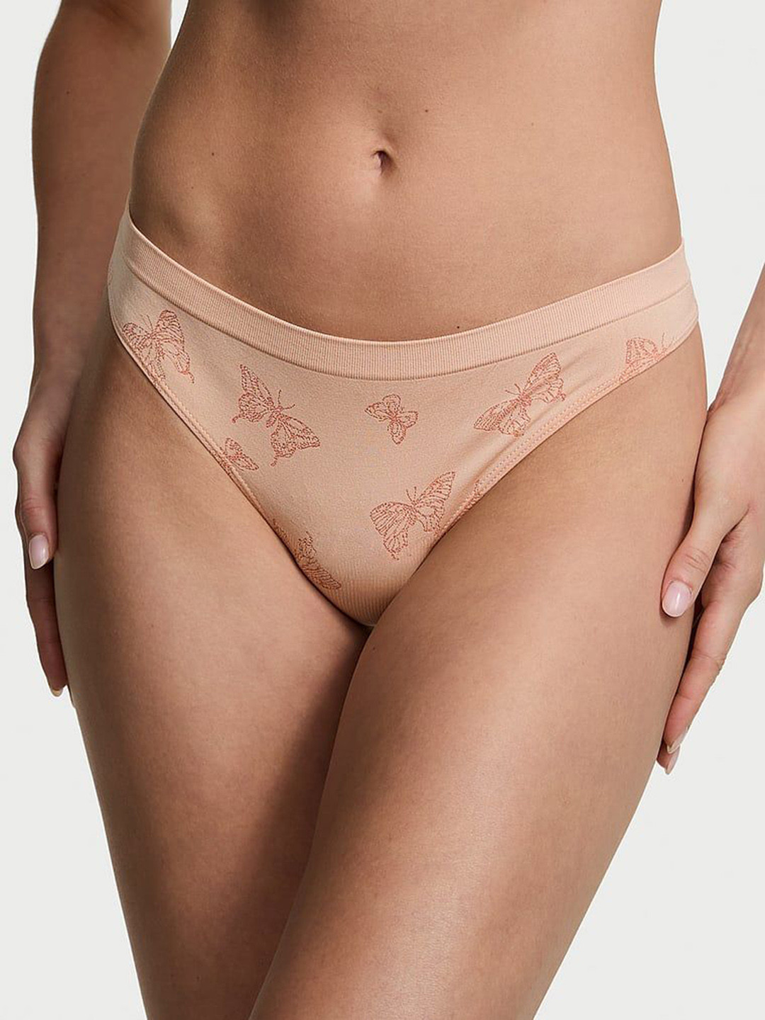 Victoria's Secret Printed Seamless Thong Brief 1126303574DE