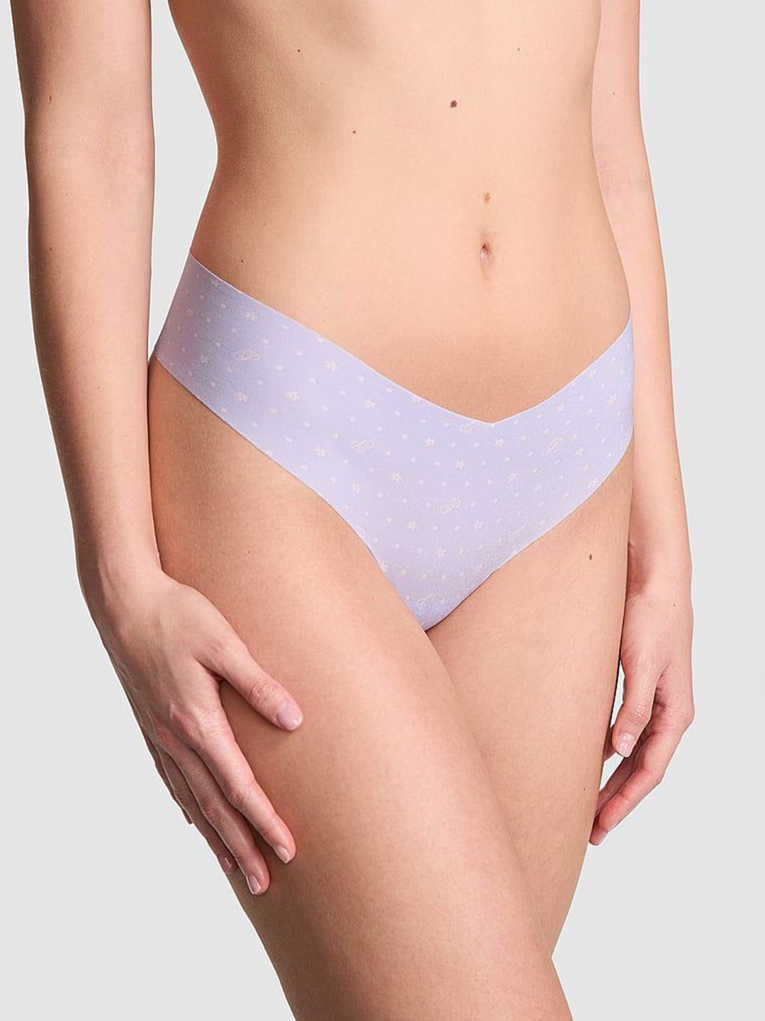 Victoria's Secret PINK Printed No-Show Thong Brief 1124672074LJ