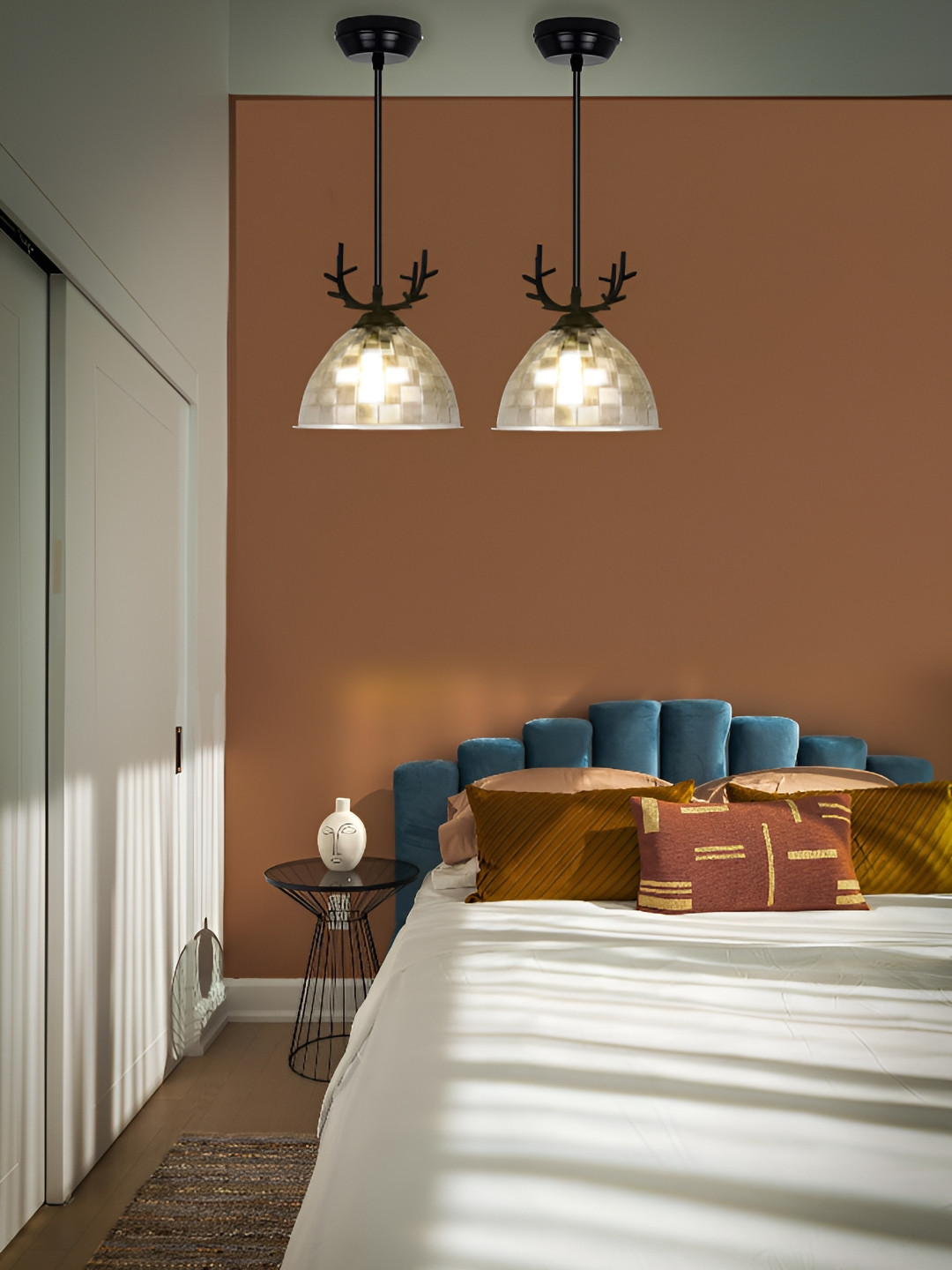 GAUVIK Transparent & Black Ceiling Lamp