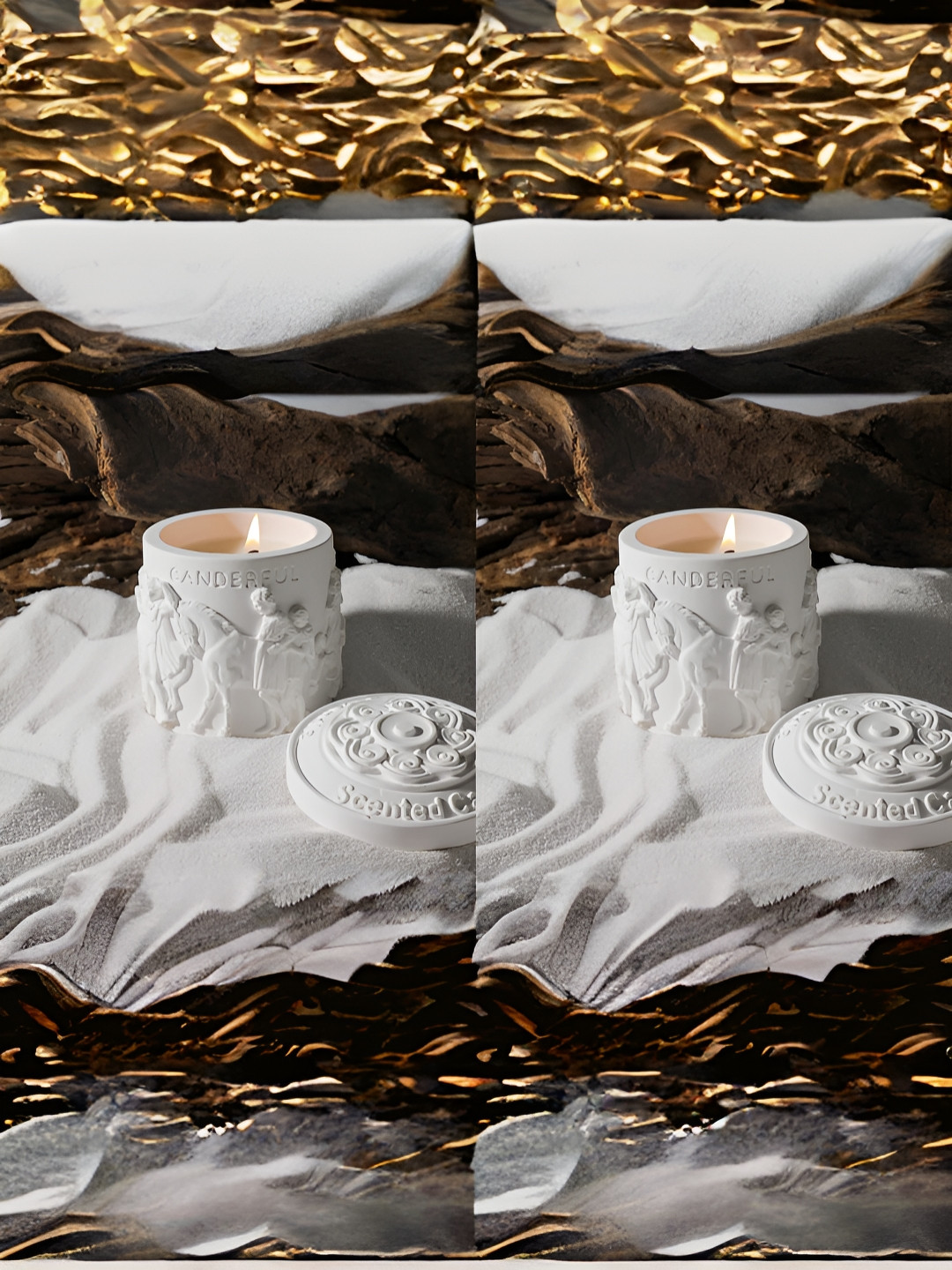 The Better Home Tea Happy Aroma Scented 2Pcs White Tea Happy (Aromatic and Herbaceous) Jar Candles