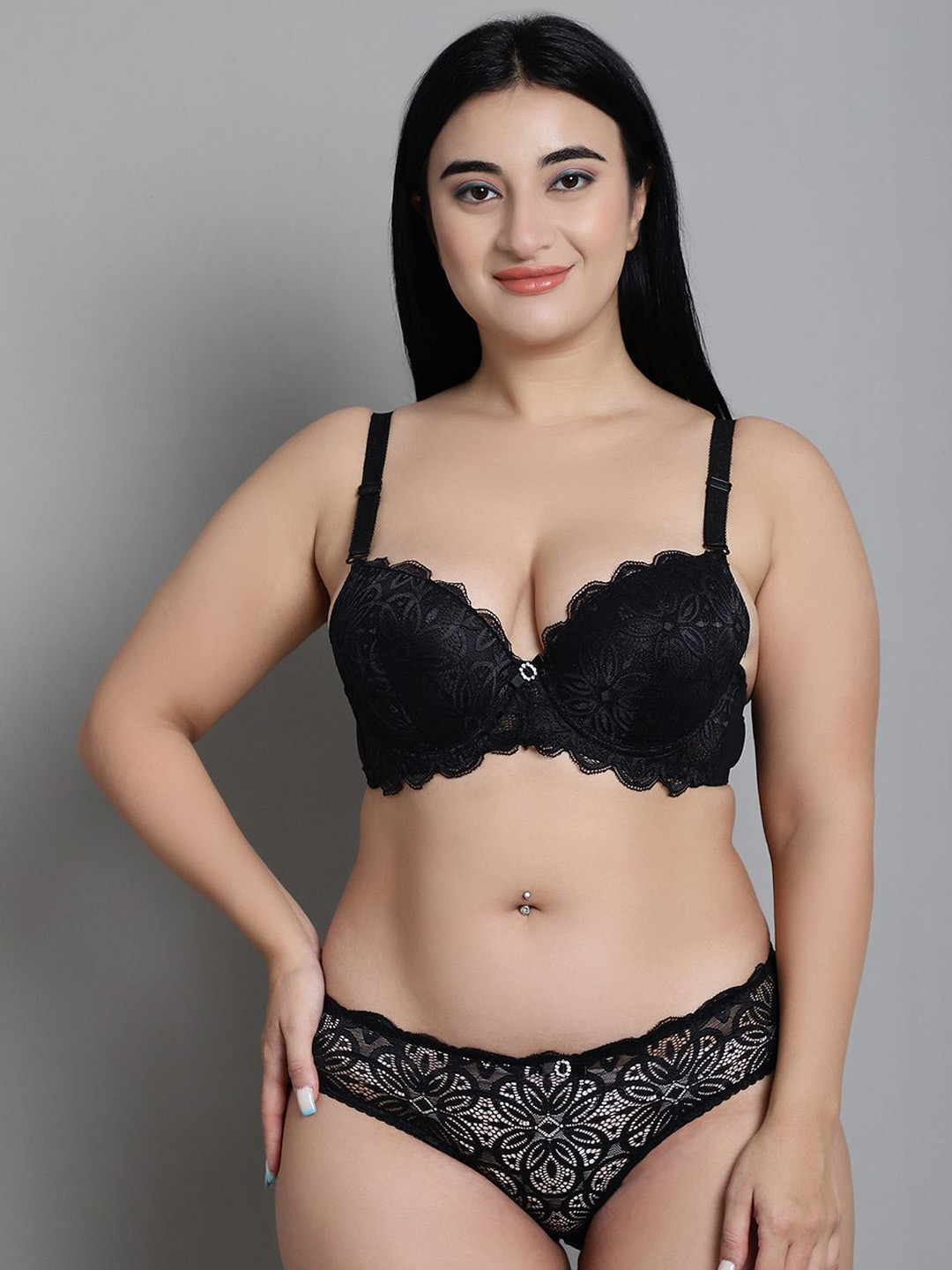 MAKCLAN Sweetheart Neck Lingerie Set MK3701LZS