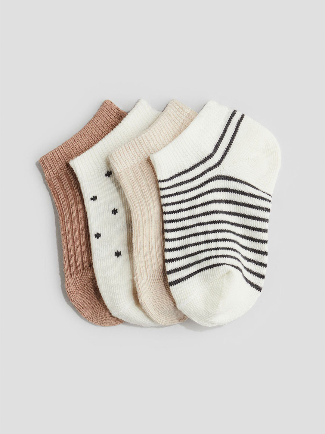 H&M 4-Pack Shaftless Socks