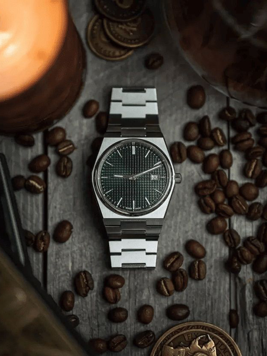 Moover Men Dial & Bracelet Style Straps Analogue Watch App Analo Blue