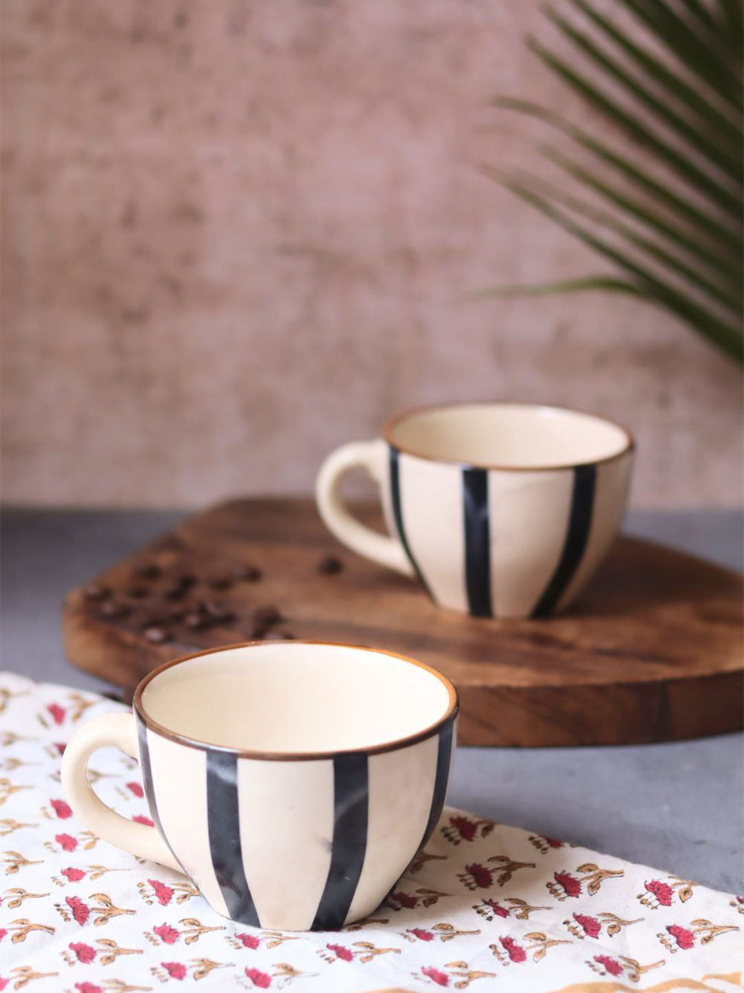 WEAVING HOMES Zebra White & Black Printed Ceramic Glossy Mug 250ml