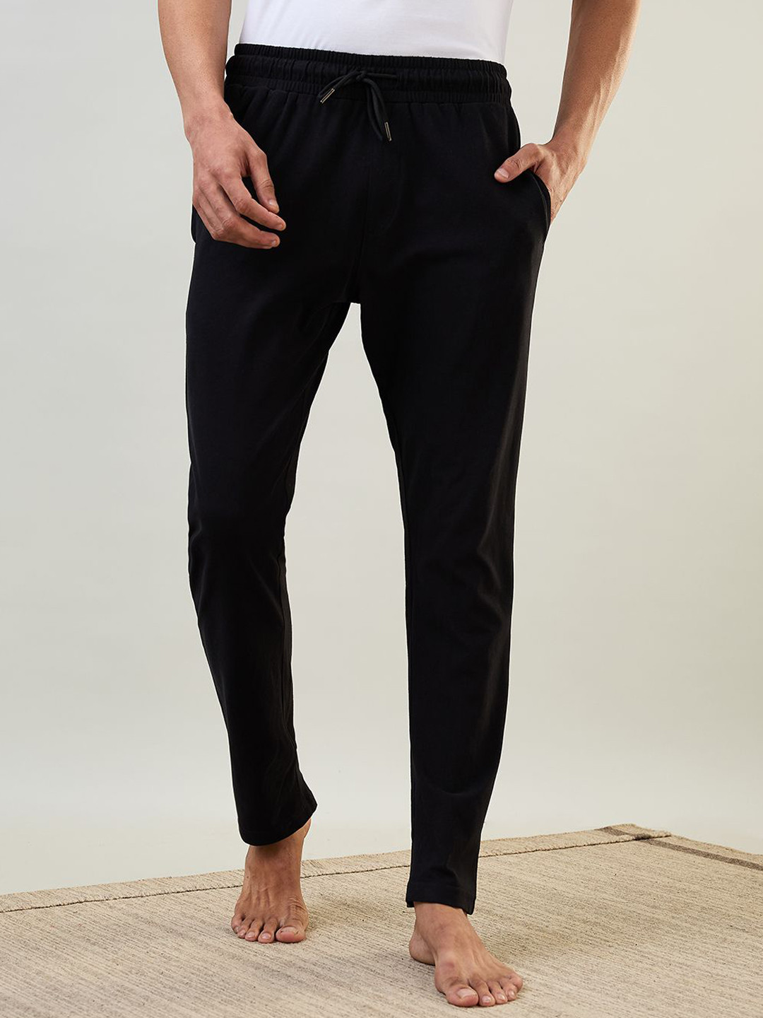 SleepZ by Raymond Men Cotton Mid Rise Track Pants