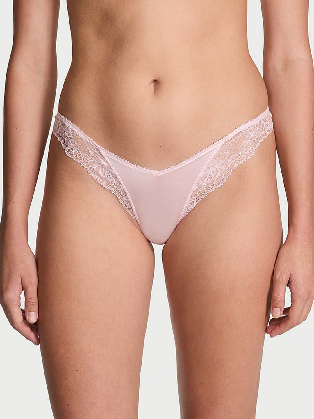 Victoria's Secret Very Sexy Rose Lace-Trim High-Leg Thongs Briefs 1125888634H5