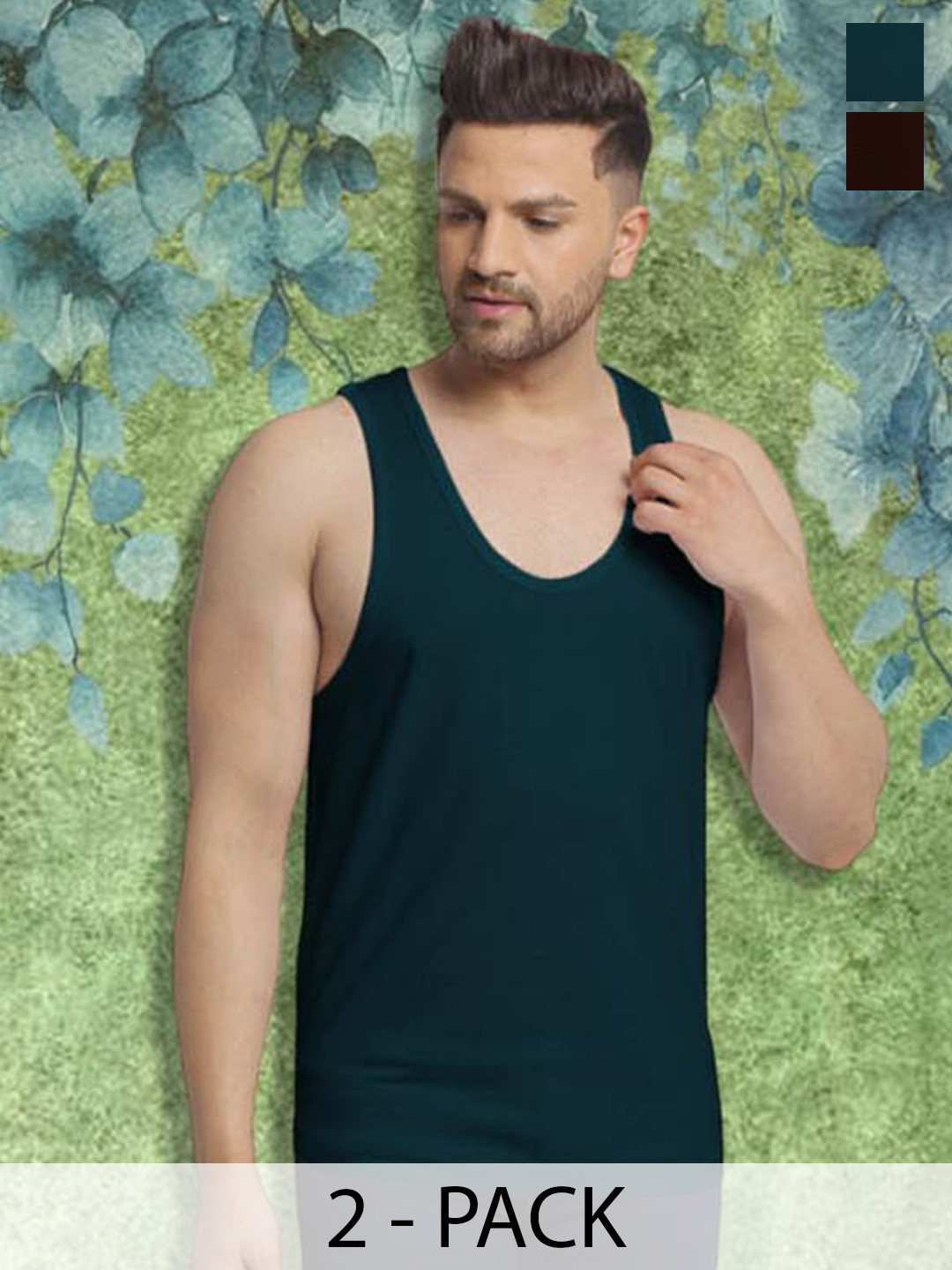 FBAR Pack Of 2 Gym Innerwear Vests FBCLC-36-42