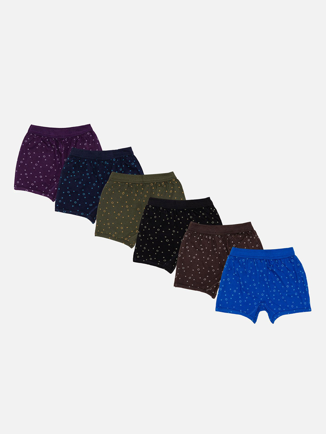 DYCA Kids Pack Of 6 Assorted Printed Hipster Briefs DIA715-PK008_P6